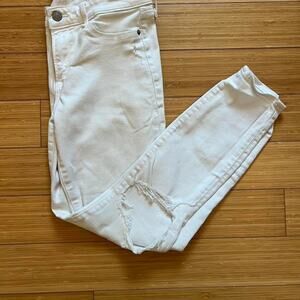 Abercrombie fitch white low rise